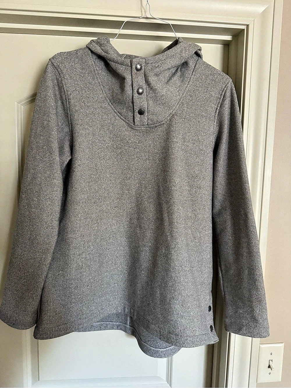 The North Face Gray Hooded Pullover Jacket